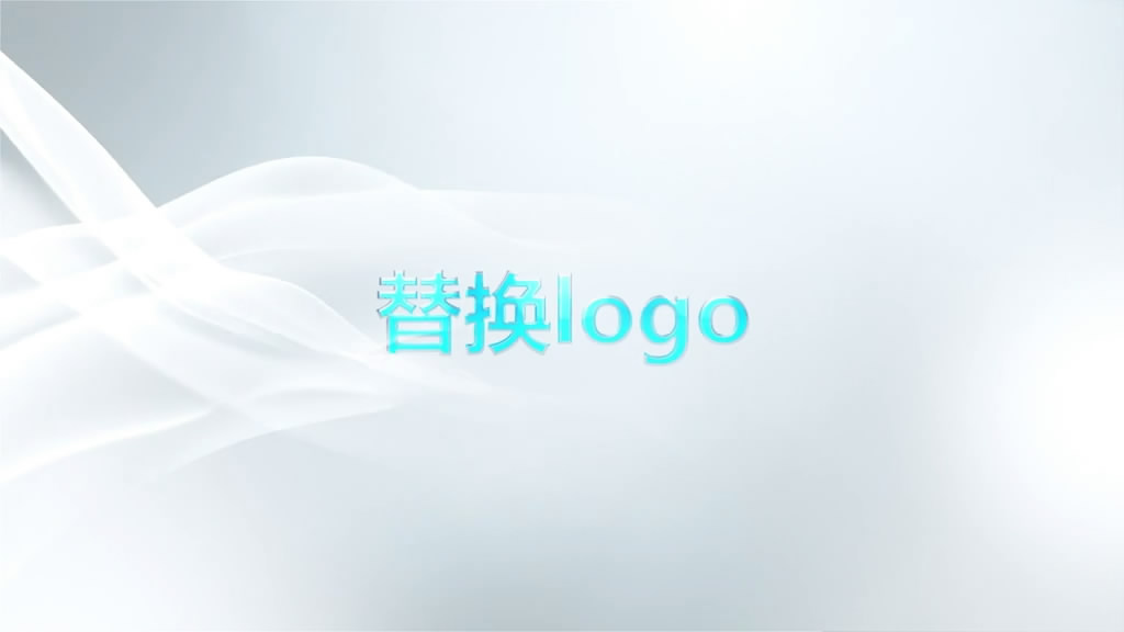 简洁柔和logo落版